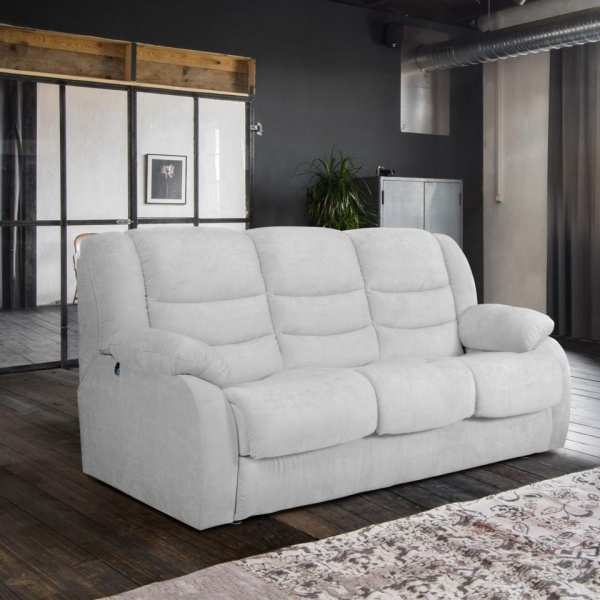 Диван 3-местный с механизмом «Миксотойл» Ридберг Лаки белый ивори