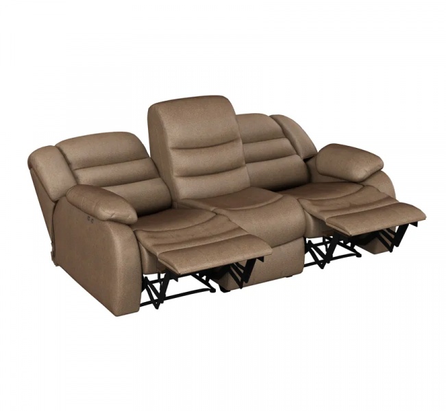 Диван 3-местный электро-реклайнер Ридберг Баффало лава