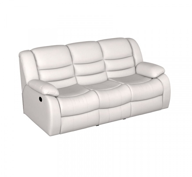Диван 3-местный с двумя механизмами «Реклайнер» Ридберг Лаки белый ивори