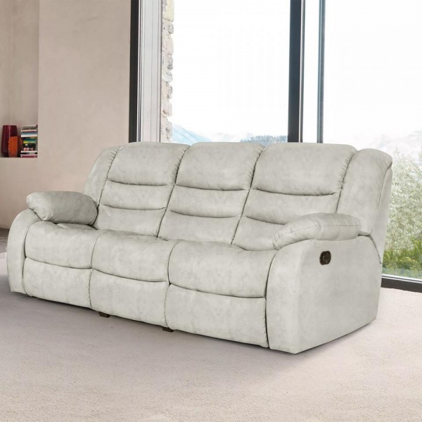 Диван 3-местный с двумя механизмами «Реклайнер» Ридберг Баффало ивори