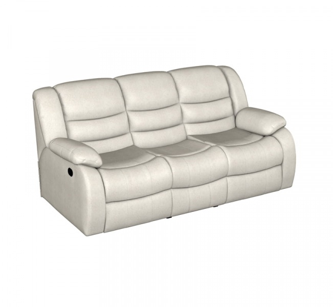 Диван 3-местный с двумя механизмами «Реклайнер» Ридберг Баффало ивори