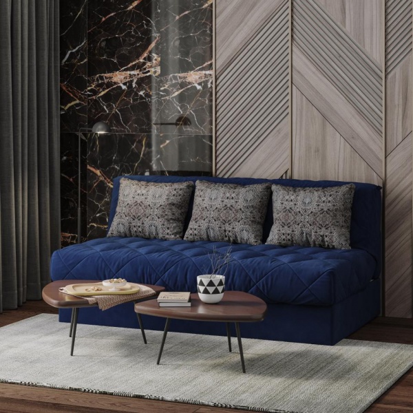 Диван-кровать 3-х местный без подлокотников Тэйлор Найс 05 / Дамаск 06