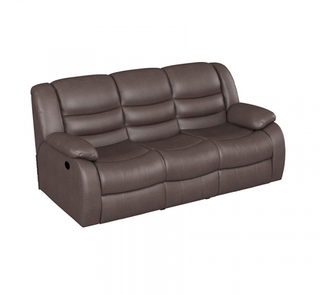 Диван 3-местный с двумя механизмами «Реклайнер» Ридберг Баффало браун