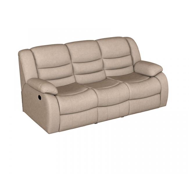 Диван 3-местный с двумя механизмами «Реклайнер» Ридберг Лаки бежевый