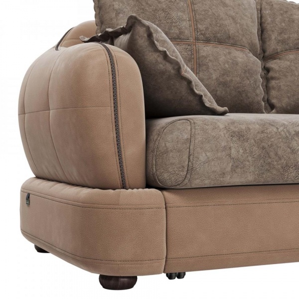 Диван 3-х местный Неаполь Tesoro латте (эз) / Feleсita Taupe 13