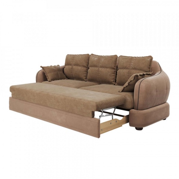 Диван 3-х местный Неаполь Tesoro латте (эз) / Felicita Light brown 11