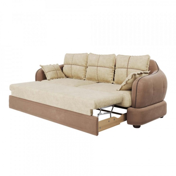 Диван 3-х местный Неаполь Tesoro латте (эз) / Feleсita White cream 01