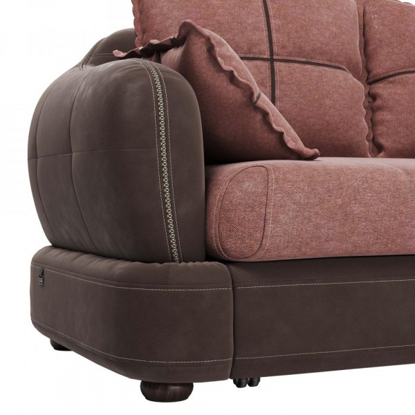 Диван 3-х местный Неаполь Tesoro темно-коричневый (эз) / Chiaro 13