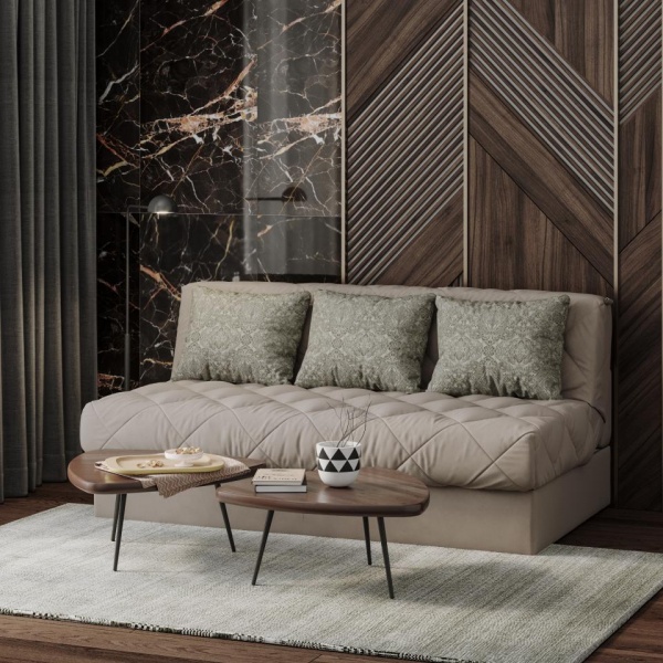 Диван-кровать 3-х местный без подлокотников Тэйлор Найс 01 / Дамаск 04