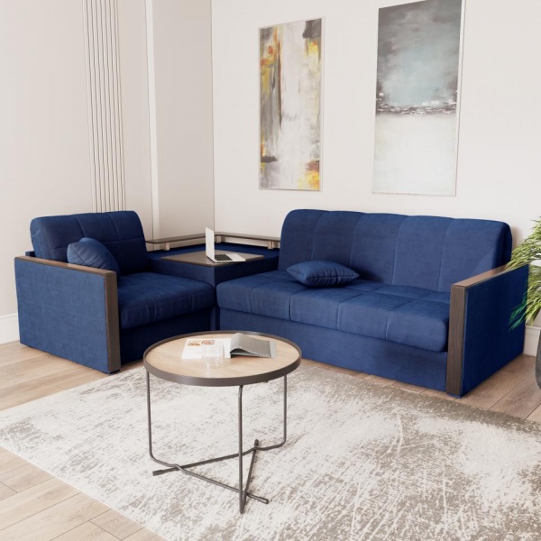 Диван угловой с баром Бристоль 1,6 Velutto 26