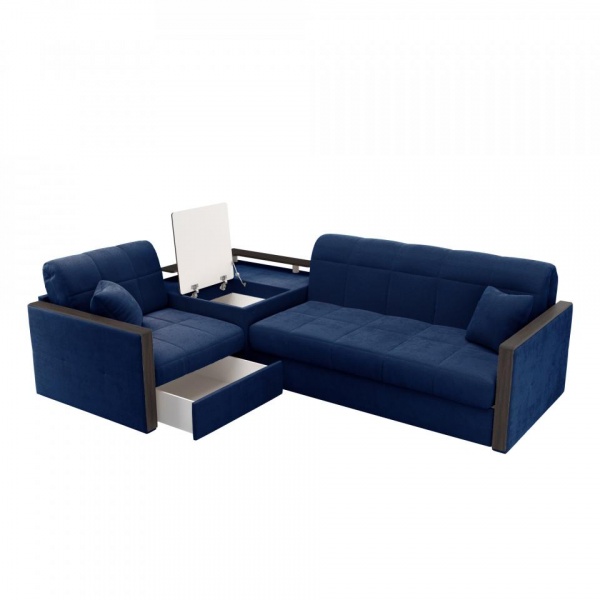 Диван угловой с баром Бристоль 1,6 Velutto 26