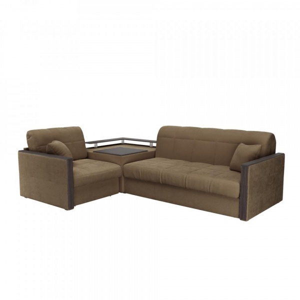 Диван угловой с баром Бристоль 1,6 Velutto 23