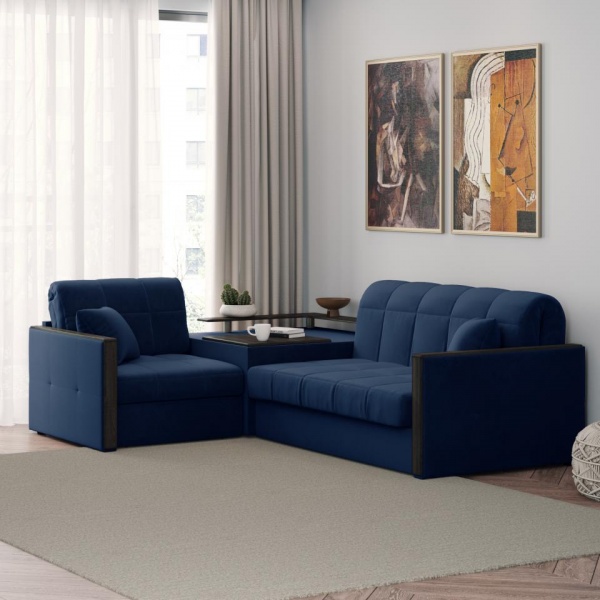 Диван угловой с баром Бристоль 1,4 Velutto 26