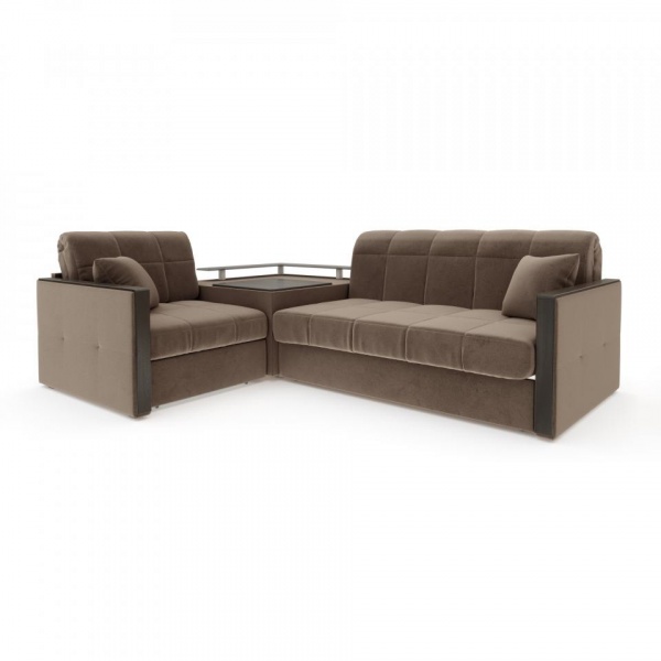 Диван угловой с баром Бристоль 1,4 Velutto 23