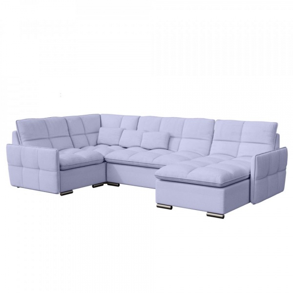 Диван угловой Сидней с оттоманкой и креслом Tesla 12
