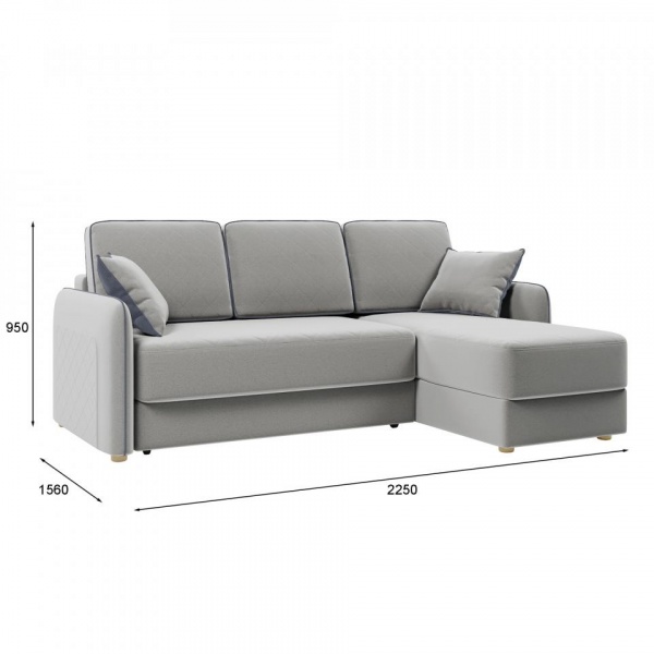 Диван угловой Реймс Velutto 52