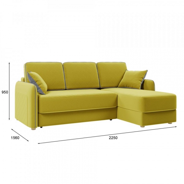 Диван угловой Реймс Velutto 28