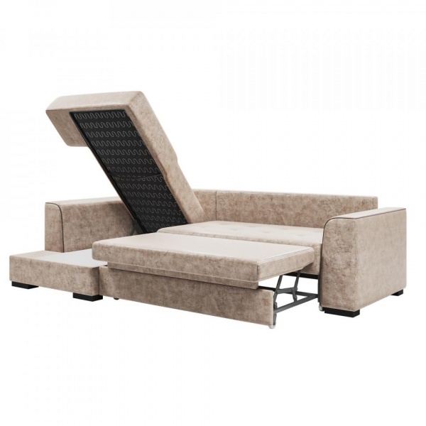 Диван угловой левый Монтана Titanium 111