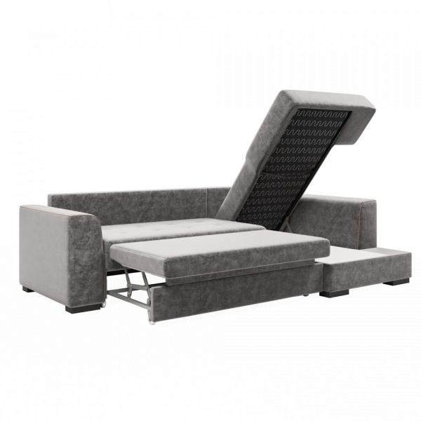 Диван угловой правый Монтана Titanium 995