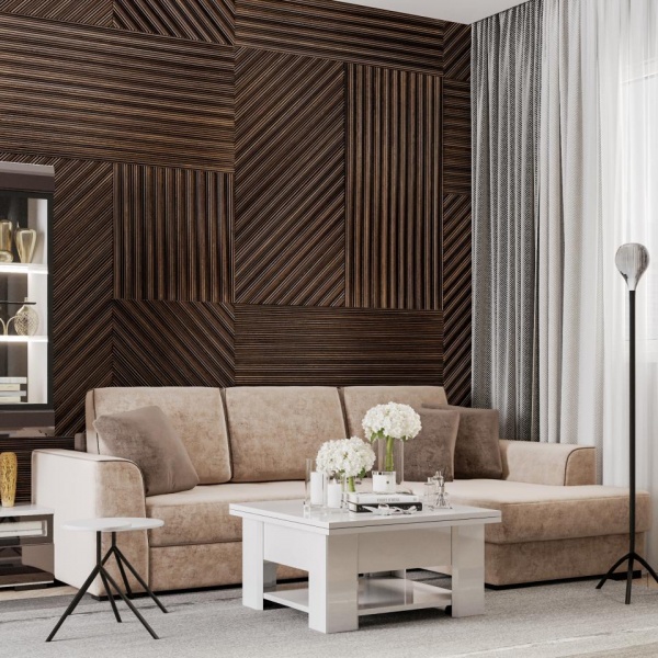 Диван угловой правый Монтана Titanium 111