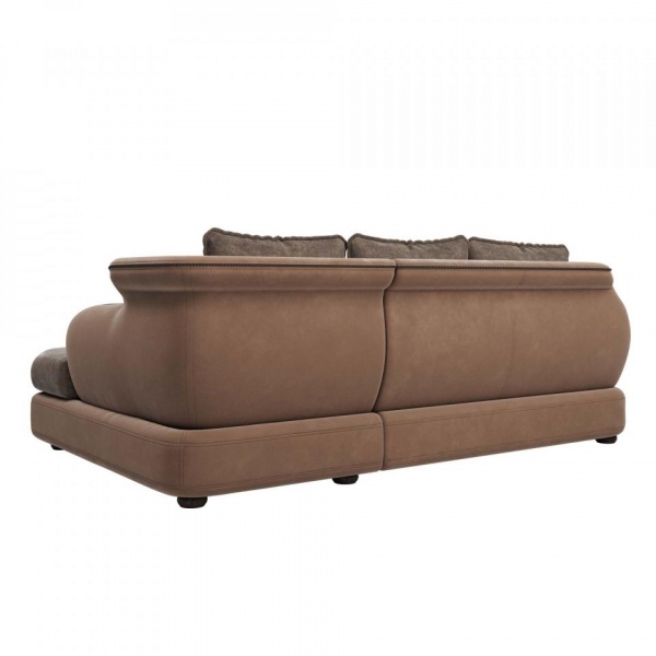 Диван угловой правый Неаполь Tesoro латте (эз) / Feleсita Taupe 13