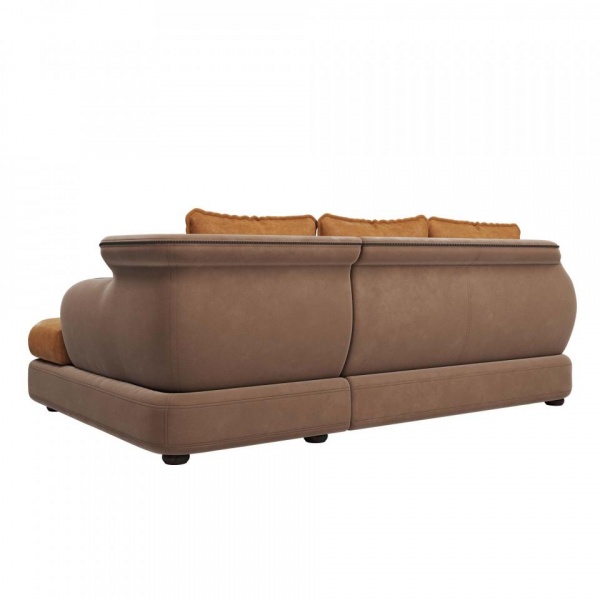 Диван угловой правый Неаполь Tesoro латте (эз) / Feleсita Camel 5