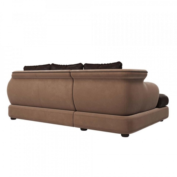 Диван угловой левый Неаполь Tesoro латте (эз) / Feleсita Chocolate 10