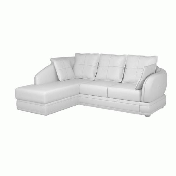 Диван угловой левый Неаполь Tesoro латте (эз) / Feleсita White cream 01