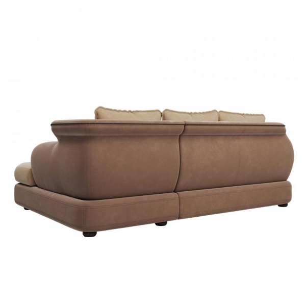 Диван угловой правый Неаполь Tesoro латте (эз) / Chiaro 20