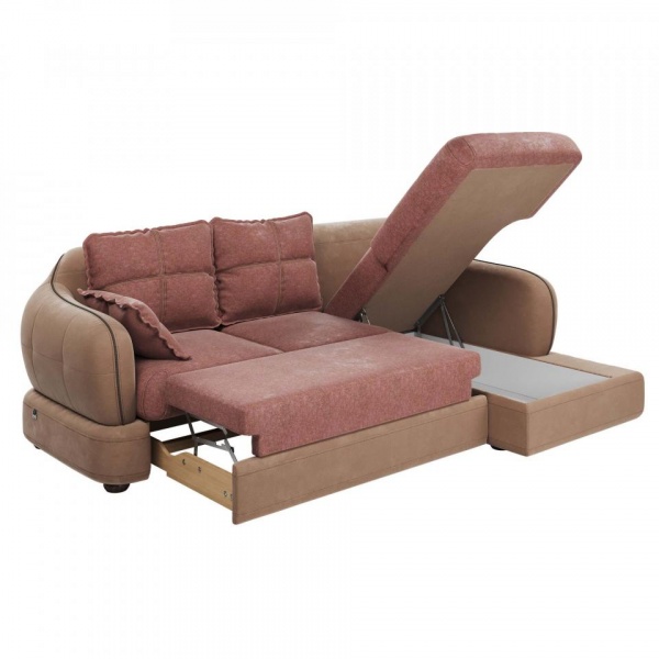 Диван угловой правый Неаполь Tesoro латте (эз) / Chiaro 13