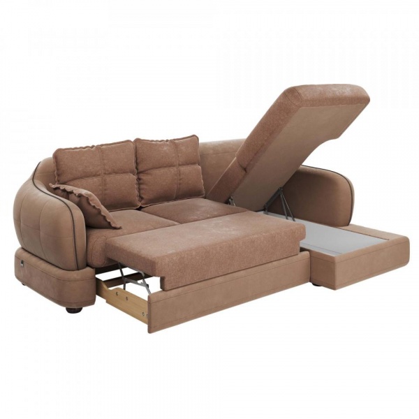 Диван угловой правый Неаполь Tesoro латте (эз) / Chiaro 4