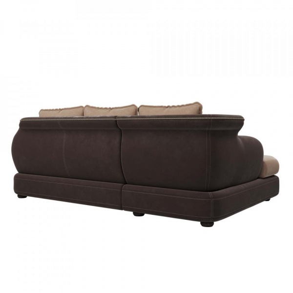 Диван угловой левый Неаполь Tesoro темно-коричневый (эз) / Chiaro 2