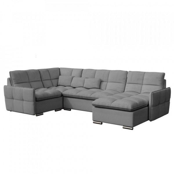 Модульный угловой диван Сидней с оттоманкой и креслом Tesla 14
