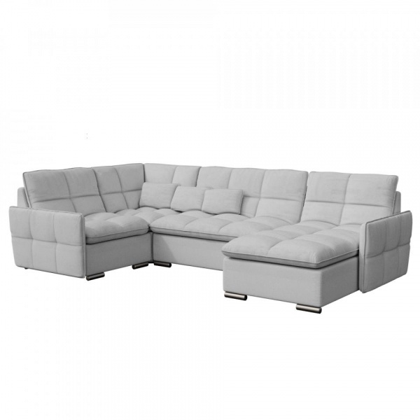 Модульный угловой диван Сидней с оттоманкой и креслом Tesla 13