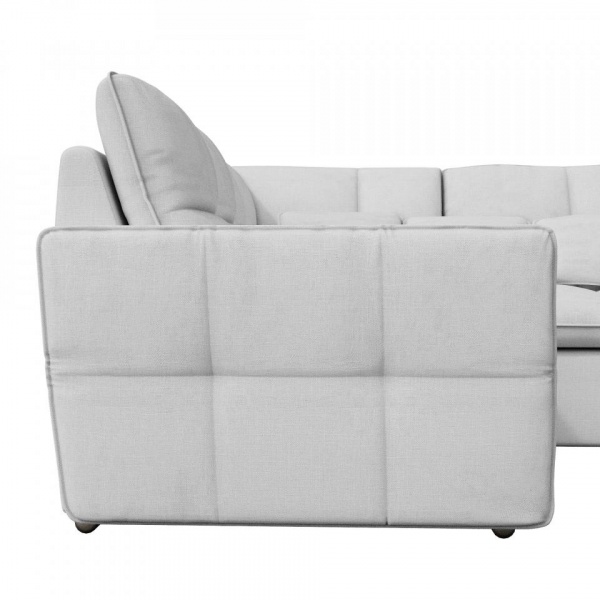 Модульный угловой диван Сидней с оттоманкой и креслом Tesla 13