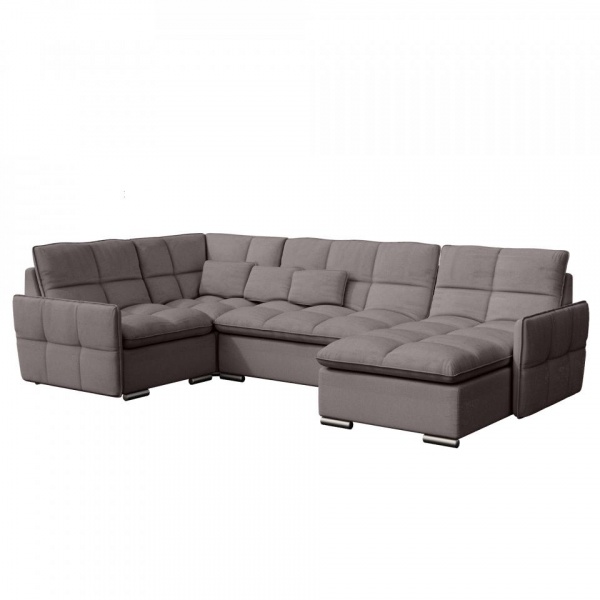Модульный угловой диван Сидней с оттоманкой и креслом Tesla 06
