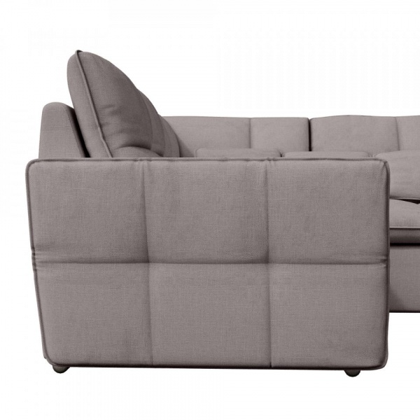 Модульный угловой диван Сидней с оттоманкой и креслом Tesla 06