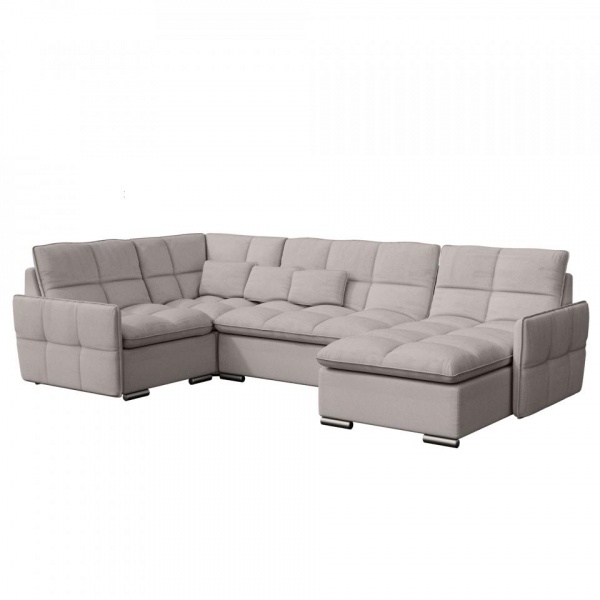 Модульный угловой диван Сидней с оттоманкой и креслом Tesla 05