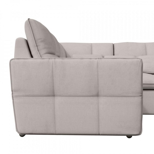 Модульный угловой диван Сидней с оттоманкой и креслом Tesla 05