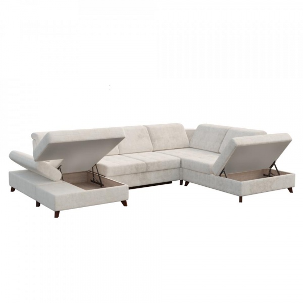 Модульный левый диван Доминика с канапе Allure 01