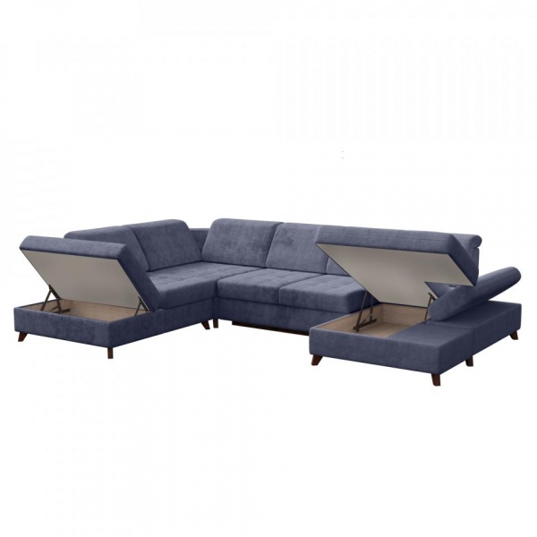 Модульный правый диван Доминика с канапе Allure 08