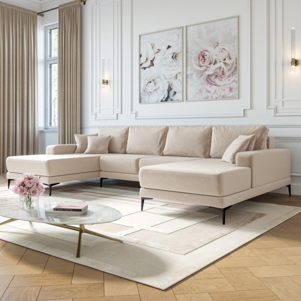 Диван угловой П-образный Мемфис Velutto 04