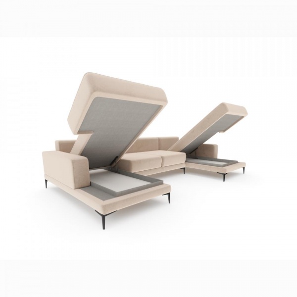 Диван угловой П-образный Мемфис Velutto 04