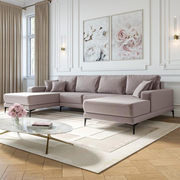 Диван угловой П-образный Мемфис Velutto 08