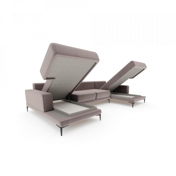 Диван угловой П-образный Мемфис Velutto 08