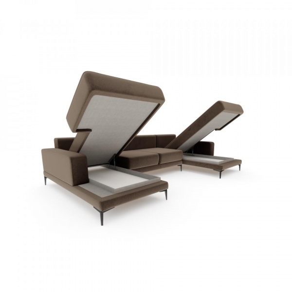 Диван угловой П-образный Мемфис Velutto 23