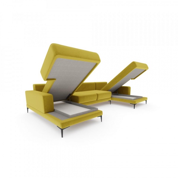 Диван угловой П-образный Мемфис Velutto 28