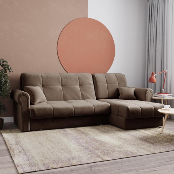 Диван угловой Атлантик 1,4 Velutto 23