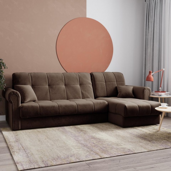 Диван угловой Атлантик 1,6 Velutto 23