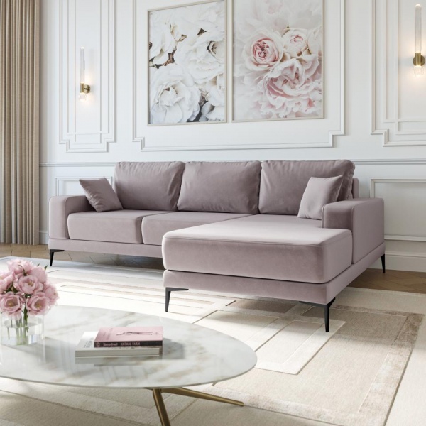 Диван угловой правый Мемфис Velutto 08